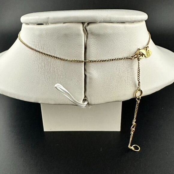 Alexis Bittar Gold Plated Wavy Pendant Statement Necklace - Picture 5 of 8